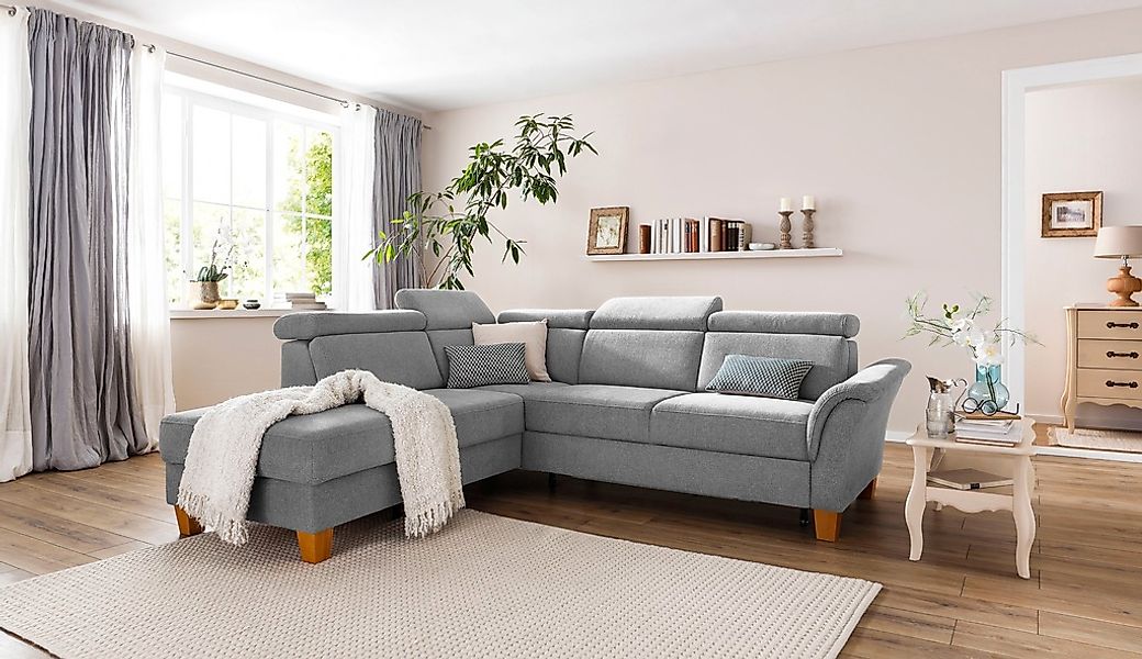 Home affaire Ecksofa »Conville L-Form«, Federkern, wahlweise mit Bettfunkti günstig online kaufen