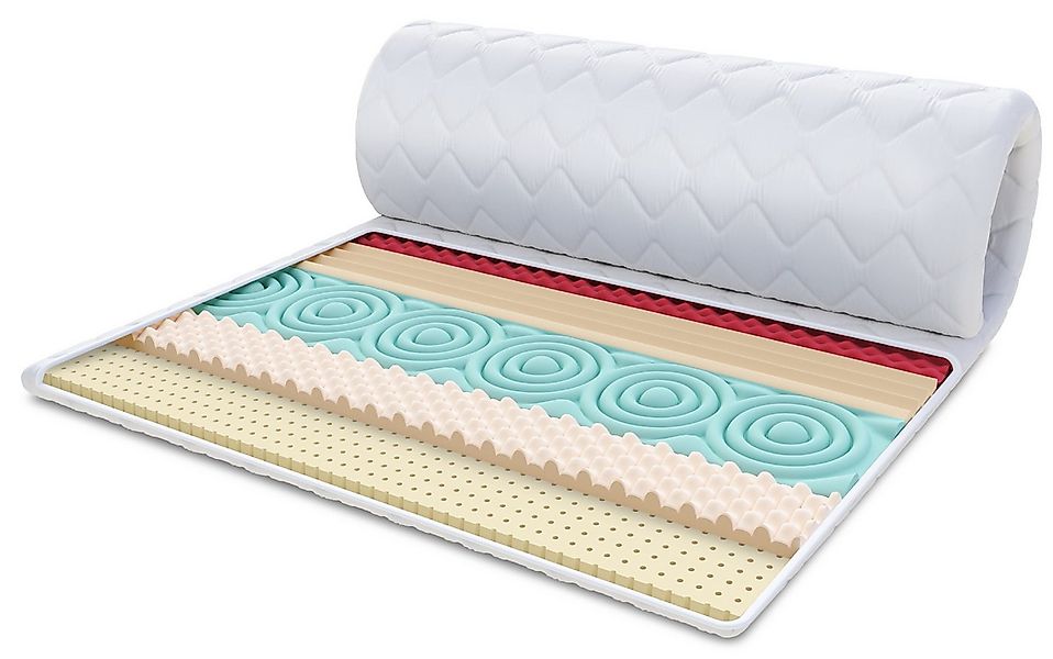 FDM, Topper FRUTI LATEX, 6 cm hoch, (Komfortschaum, Matratzentopper) günstig online kaufen