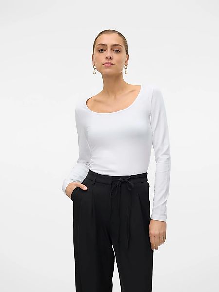 Vero Moda Langarmshirt "VMLULU LS U-NECK TOP JRS GA NOOS" günstig online kaufen