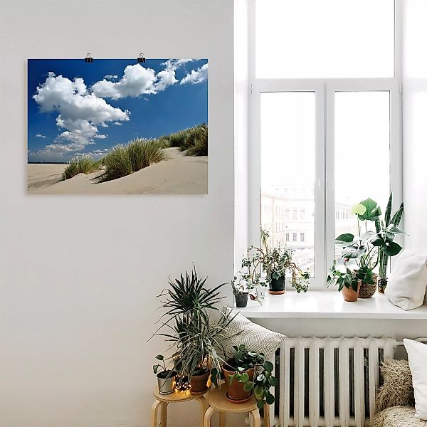 Artland Poster "Himmel, Dünen und Meer", Strand, (1 St.) günstig online kaufen