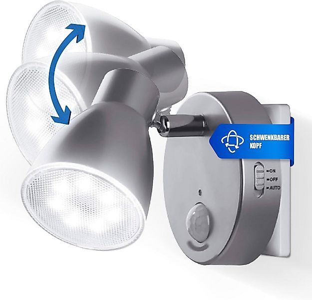 TRANGO LED Nachtlicht, Bewegungsmelder, 2635-014 LED Sensor Steckdosenlampe günstig online kaufen