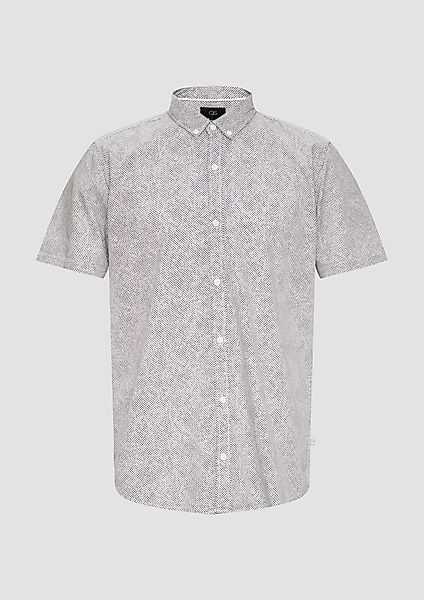 QS Kurzarmhemd Regular: Kurzarmhemd mit All-over-Print günstig online kaufen