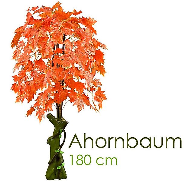Kunstbaum Ahorn Ahornbaum Kunstbaum Künstliche Pflanze Rote Blätter 180 cm, günstig online kaufen