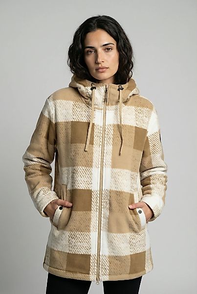 Icepeak Fleecejacke "ICEPEAK PAPAIKOU" mit Kapuze und Kordelzügen, lockere günstig online kaufen