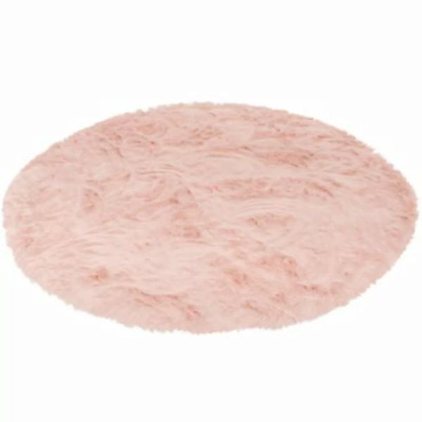 Pergamon Luxus Super Soft Fellteppich Aspen Rund Meliert Kunstfelle rosa Gr günstig online kaufen