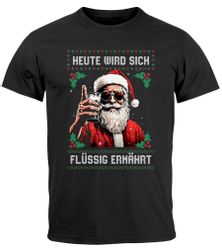 MoonWorks Print-Shirt Herren T-Shirt Weihnachten Spruch günstig online kaufen