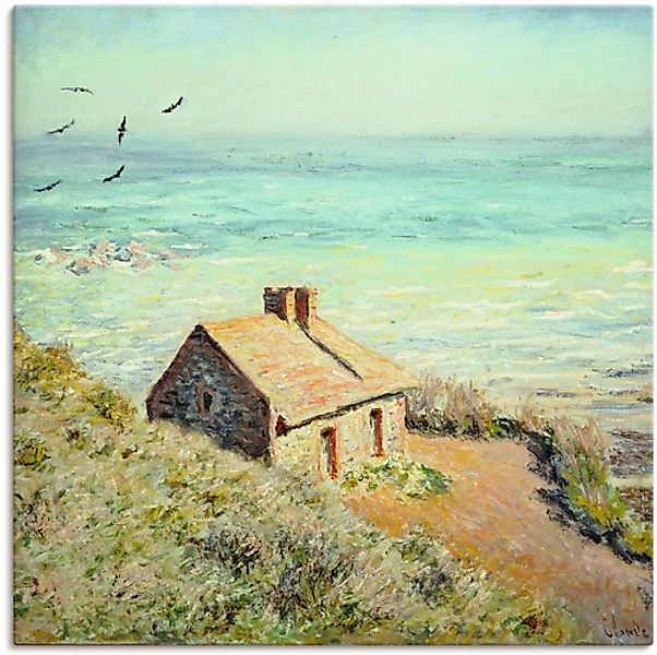 Artland Leinwandbild »Das Zollhäuschen im Morgenlicht. 1882«, Gewässer, (1 günstig online kaufen