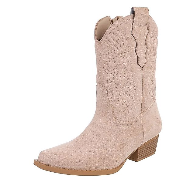 Ital-Design Modische Cowboy-Stiefel mit komfortablem Innenfutter Westernsti günstig online kaufen