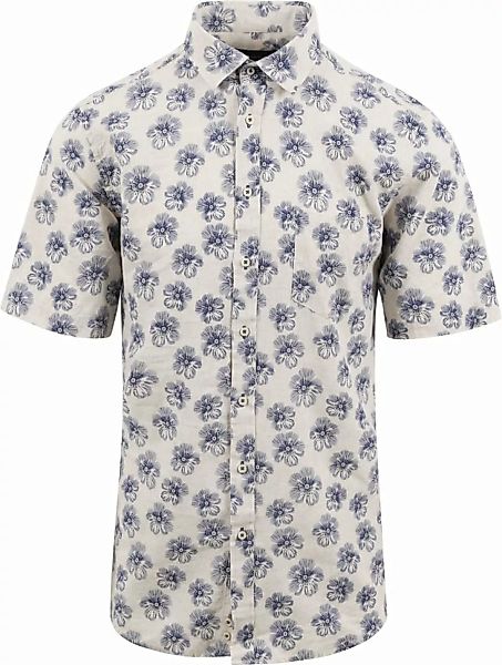 Suitable Short Sleeve Hemd Leinen Simon Blau - Größe M günstig online kaufen