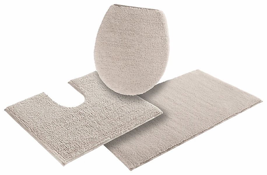 my home Badematte "Vanessa, Badvorleger, Badezimmer Teppich" Höhe 10 mm rut günstig online kaufen