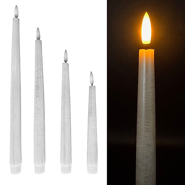 Online-Fuchs LED-Kerze 4er Set Stabkerzen XL günstig online kaufen