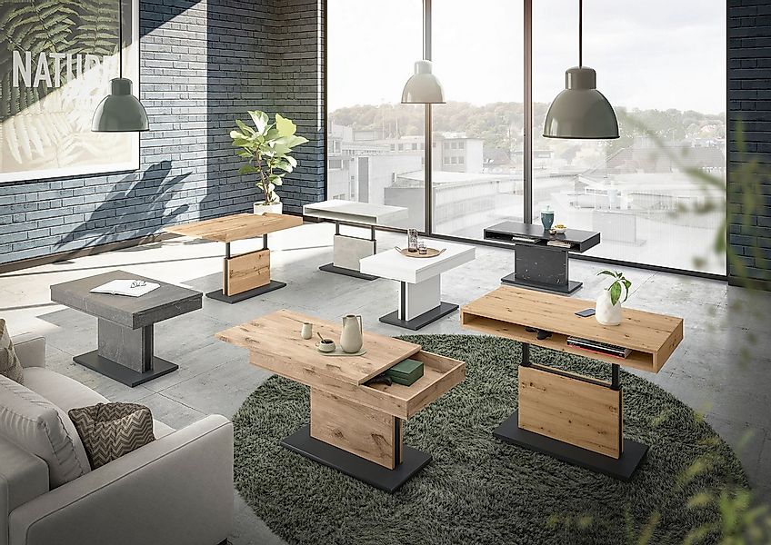 Mäusbacher Couchtisch Lift Couchtisch, höhenverstellbar 58-77cm,Tischplatte günstig online kaufen