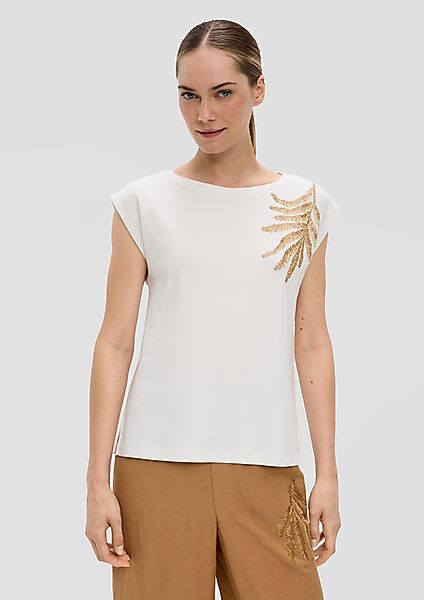 s.Oliver BLACK LABEL Kurzarmshirt Shirt aus günstig online kaufen
