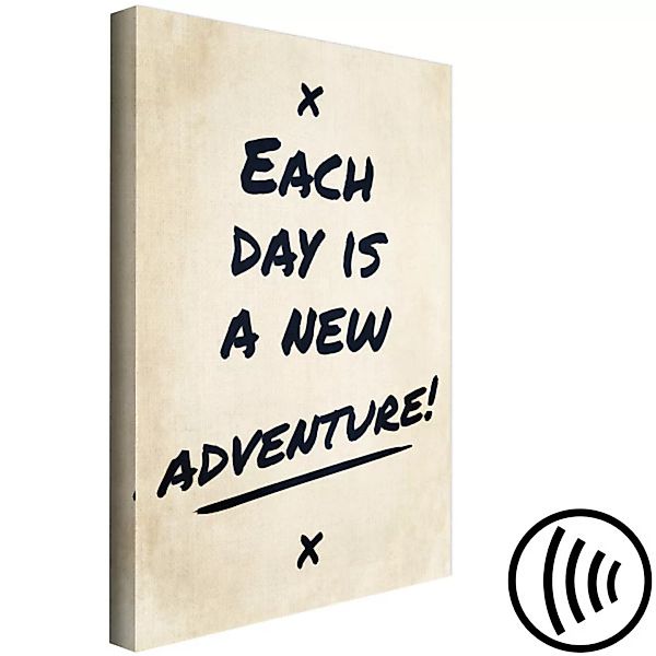 Bild auf Leinwand Each Day is a New Adventure! (1 Part) Vertical XXL günstig online kaufen