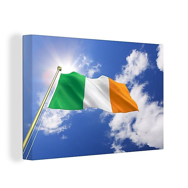 OneMillionCanvasses® Leinwandbild Die Flagge von Irland günstig online kaufen