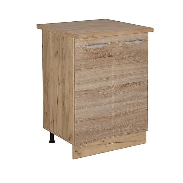 Vicco Unterschrank R-Line, Sonoma/Goldkraft Eiche, 60 cm, AP Eiche günstig online kaufen