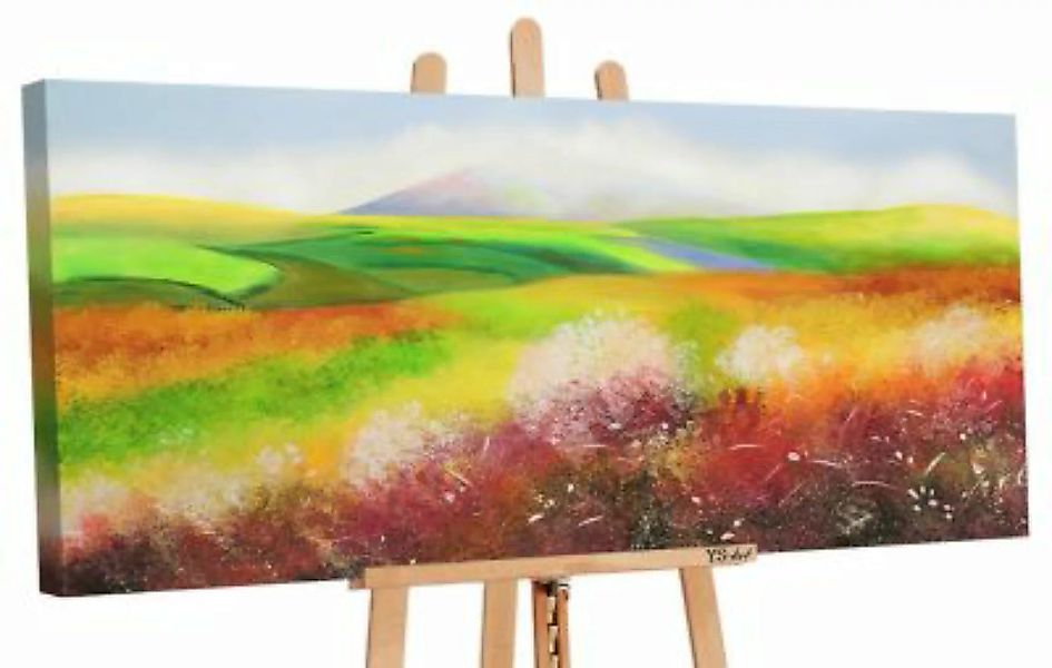 YS-Art™ "Gemälde Acryl ""Sonnental"" handgemalt auf Leinwand 115x50 cm" bun günstig online kaufen