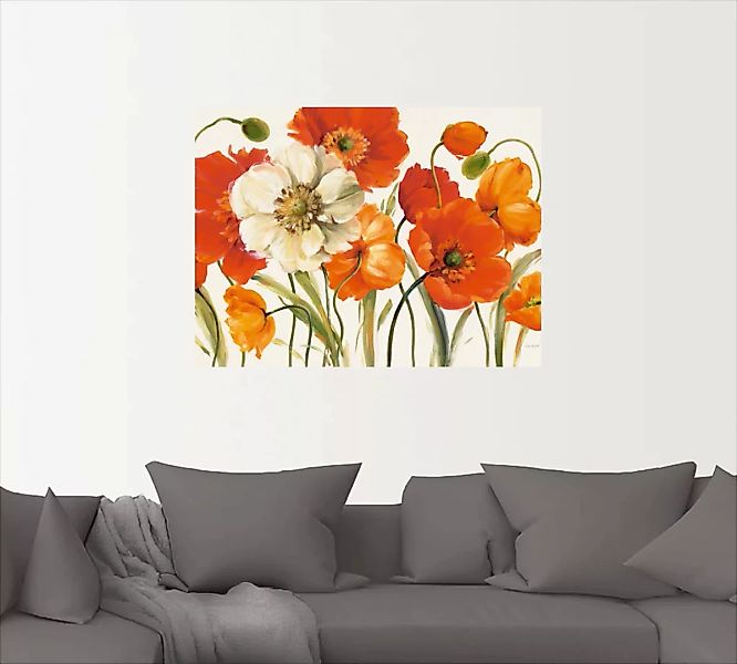Artland Wandbild "Mohnblumen I", Blumen, (1 St.), als Leinwandbild, Poster, günstig online kaufen
