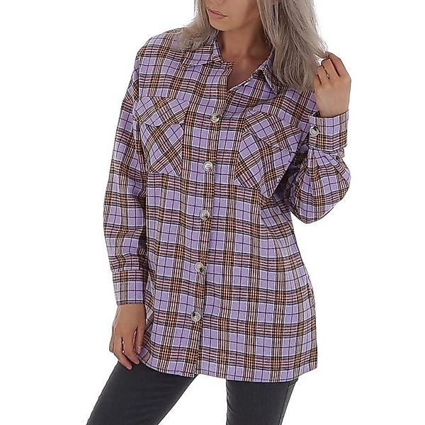 Ital-Design Hemdbluse Damen Freizeit Hemd Kariert günstig online kaufen