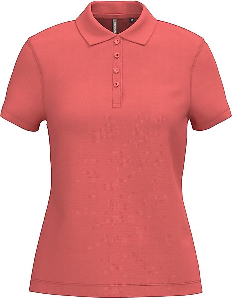 Kariban Poloshirt Damen Kurzarm-Poloshirt. Baumwollpiqué. günstig online kaufen