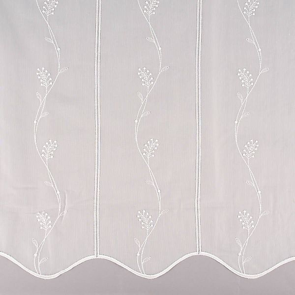 SCHÖNER LEBEN. Meterware Stickerei-Scheibengardine Türbehang nähfrei günstig online kaufen