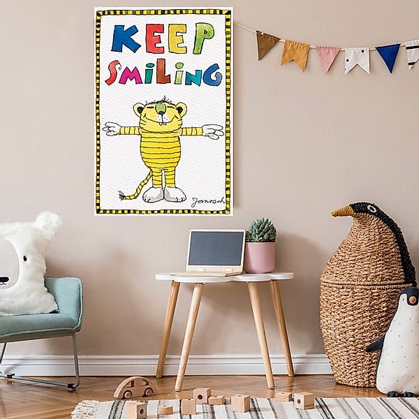 LuckyLinde Leinwandbild »Der kleine Tiger - Keep Smiling« Ente   Enten   Fi günstig online kaufen
