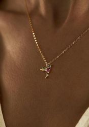Einzelstück Charm-Kette Halskette Kolibri Anhänger 925 günstig online kaufen