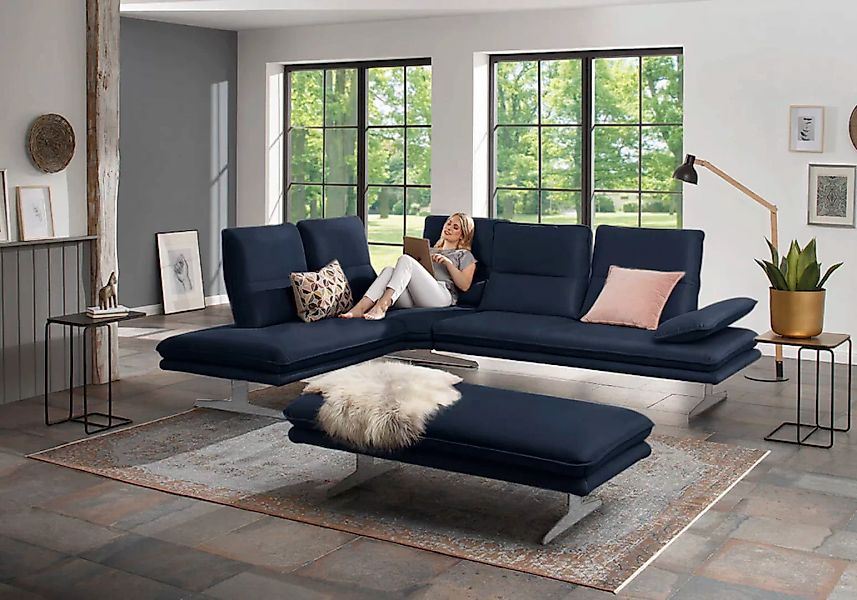 W.SCHILLIG Ecksofa "broadway, Designsofa, mit tollem Sitzkomfort, L-Form", günstig online kaufen