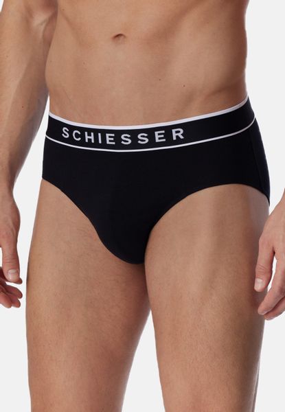 Schiesser Rioslip "95/5" 3er-Pack, mit sportlichem Webgummibund mit kontras günstig online kaufen