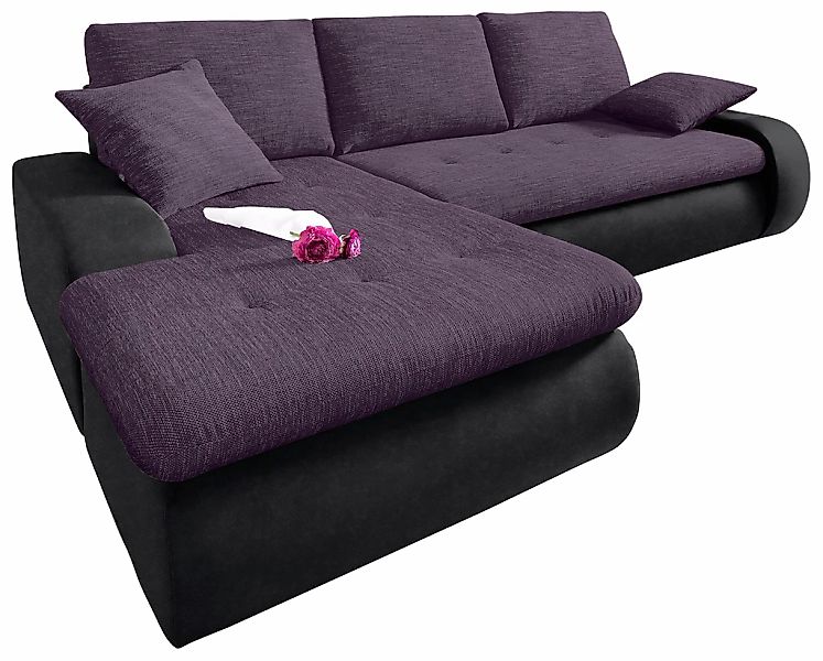 TRENDMANUFAKTUR Ecksofa "Indie, modern und bequem, Materialmix, OTTOs Choic günstig online kaufen