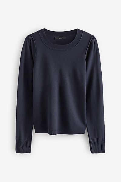 Next Rundhalspullover Langärmliger Pullover mit Rundhalsausschnitt günstig online kaufen