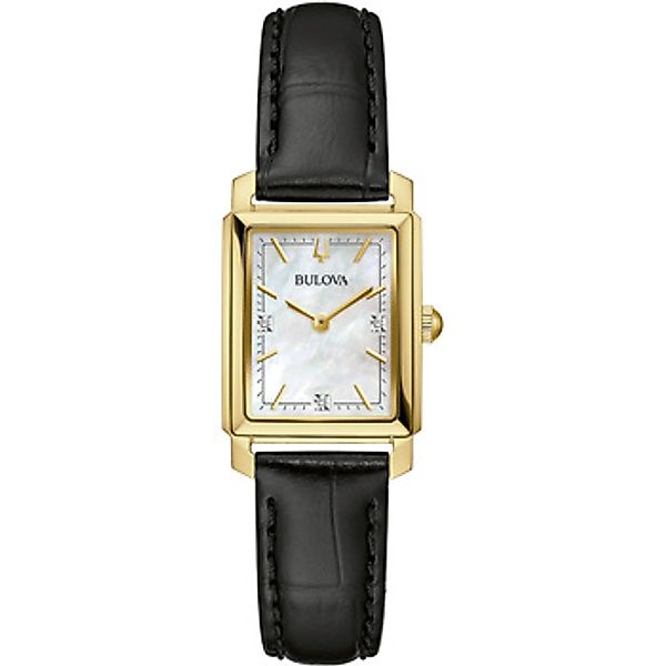 Bulova Quarzuhr 97P166, Armbanduhr, Damenuhr, Lederarmband, günstig online kaufen