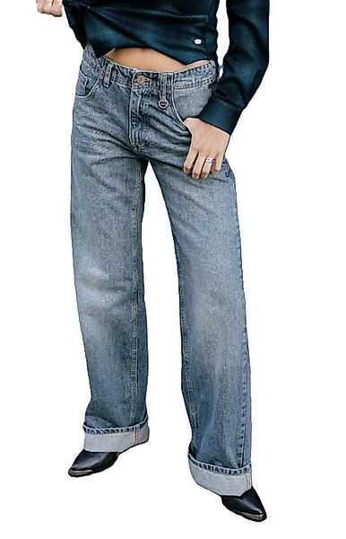 Freeman T. Porter Relax-fit-Jeans Kate Denim - Weite Jeans mit breiten Umsc günstig online kaufen