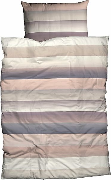 CASATEX Bettwäsche "Levio" 2 Stk. tlg. breite Streifen, Aquarellfarben, sti günstig online kaufen