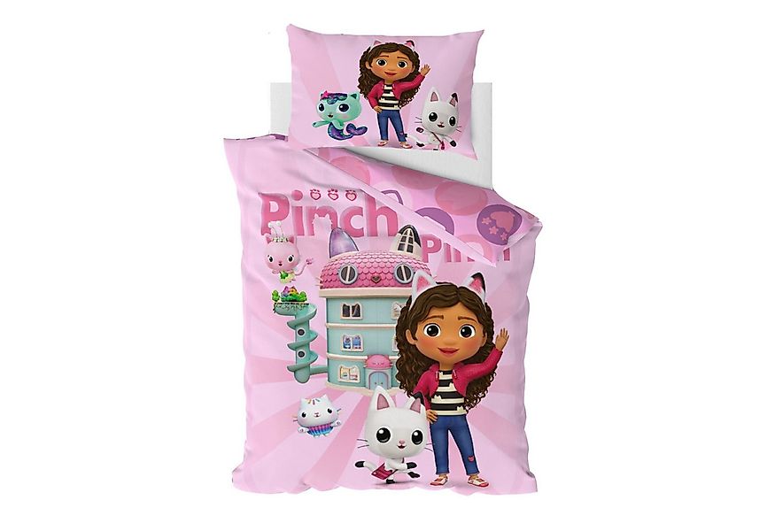 MTOnlinehandel Bettwäsche Gabbys Dollhouse Pinch Pinch 100x135 + 40x60 cm, günstig online kaufen