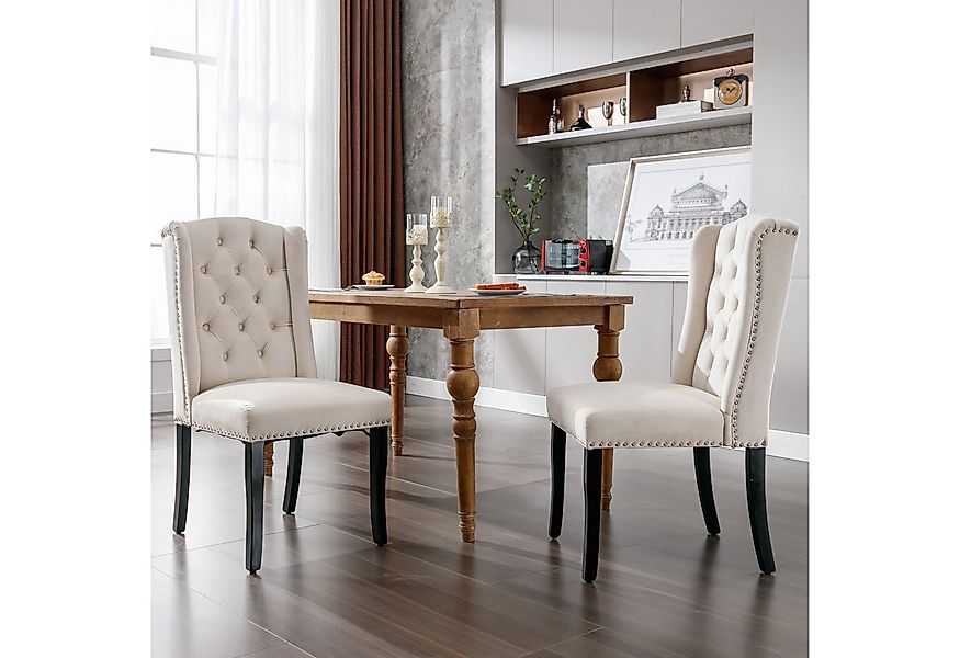 Flieks Esszimmerstuhl (Set, 2 St), 2er Set Polsterstuhl Wohnzimmerstuhl Sam günstig online kaufen