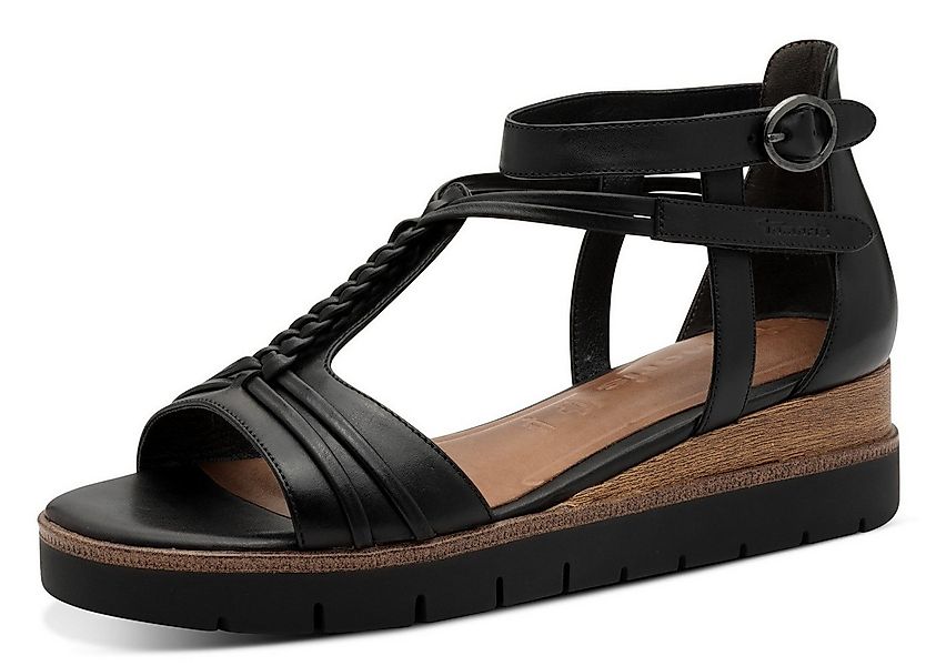 Tamaris Keilsandalette, Riemchensandale, Sommerschuh mit Flechtriemchen günstig online kaufen
