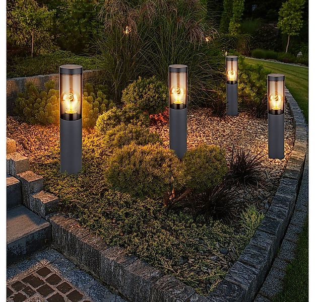 GLOBO LIGHTING Außen-Stehlampe, Leuchtmittel nicht inklusive, Sockelleuchte günstig online kaufen