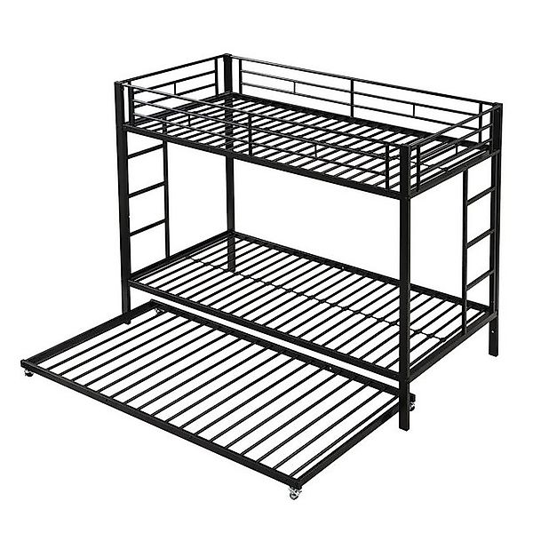 Yemaster Etagenbett 90x200 cm Etagenbett aus Metall mit Ausziehbett,hohe Ge günstig online kaufen