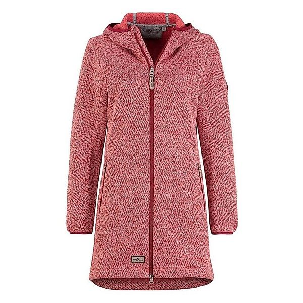 Blue Wave Fleecejacke Damen Strukturfleecemantel Hellena - Lange Jacke mit günstig online kaufen