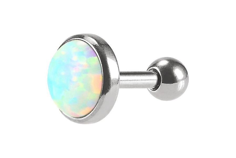 PIERCINGLINE Piercing-Set Chirurgenstahl Ohrpiercing SYNTHETISCHER OPAL (Mi günstig online kaufen