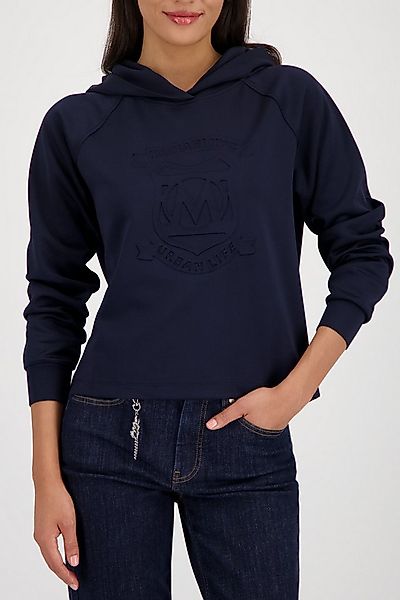 Monari Kapuzensweatshirt Regular Fit, geprägtes Emblem günstig online kaufen