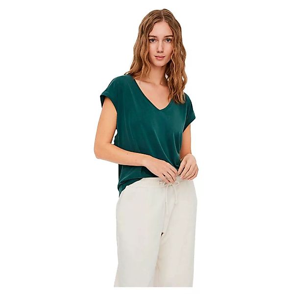 Vero Moda Filli Kurzarm V-ausschnitt T-shirt XL Sea Moss günstig online kaufen