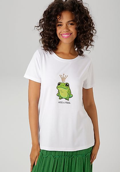 Aniston CASUAL T-Shirt mit Frosch und günstig online kaufen