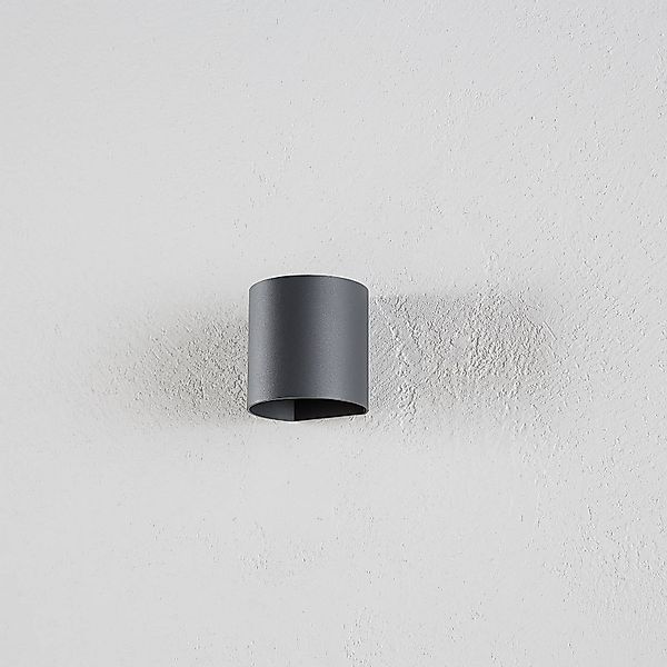LED Wandleuchte Dodd in Anthrazit W 540lm IP54 rund günstig online kaufen
