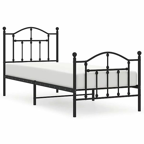 vidaXL Bett Bettgestell mit Kopf- und günstig online kaufen