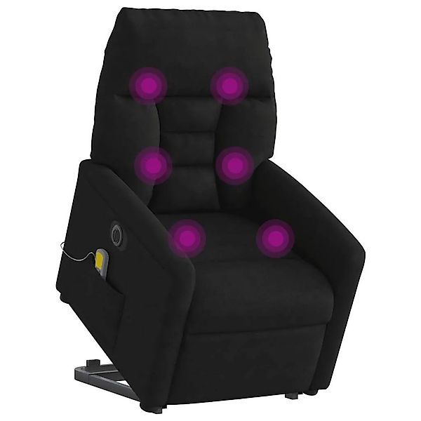 vidaXL Massagesessel Aufstehhilfe Elektrisch Schwarz Mikrofasergewebe 33031 günstig online kaufen