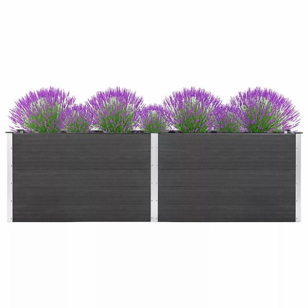 Garten-hochbeet 200x100x91 Cm Wpc Grau günstig online kaufen