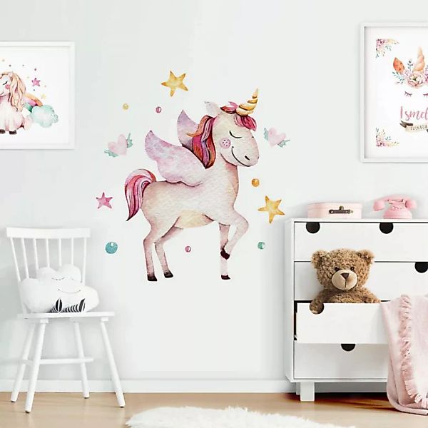 Wall-Art Wandtattoo »Pferde Aufkleber Einhorn Deko«, (1 St.) günstig online kaufen