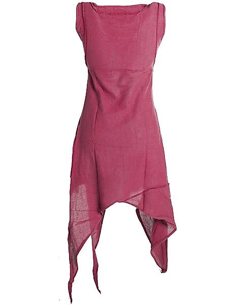 Vishes Zipfelkleid Asymmetrisches armloses Lagenlook Zipfelkleid günstig online kaufen